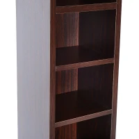 HOMCOM Slim 12-tier Multimedia Storage Tower CD DVD Rack Stand Brown(m-8)