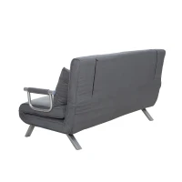 HOMCOM Convertible Double Sleeper Sofa Bed W/ 5 Backrest Position Folding Loveseat(m-8)