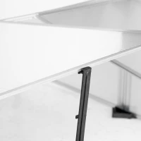 Outsunny Aluminium Cold Frame Greenhouse Kit Raised Planter Box with Opening Top, Silver(m-8)