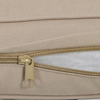 Outsunny 4-Piece Patio Furniture Set Garden Conversation Set with Soft Washable Cushions & Strong Steel Frame, Beige(m-12)