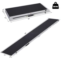 PawHut 96" Dog Ramp Portable Bi-Fold Folding Pet Ramp for Large Dogs Car Truck SUV(m-3)