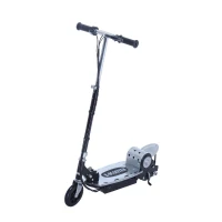 Qaba Adjustable Folding Electric E Scooter Battery Powered Motorized Bike Black(m-2)