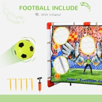 HOMCOM 2-in-1 Portable Soccer Goal for Children for Indoor/Backyard Training Practice w/ Target Net(m-5)