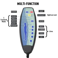 HOMCOM Massaging Faux Leather Recliner Chair and Ottoman Set, Swivel Vibration Massage Lounge Chair with Remote Control for Living Room, Bedroom, or Office, Brown(m-8)