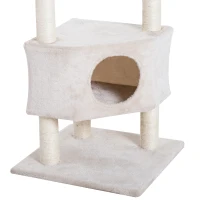 PawHut 51" Multi-Level Cat Tree with Hanging Toy(m-7)