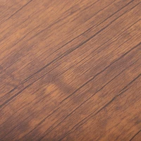 HOMCOM Industrial 3 PCs Stacking Nesting Table Coffee Table Set Walnut Color(m-10)