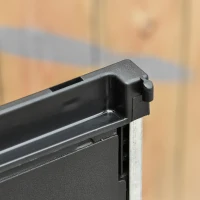 Outsunny Storage Sheds Outdoor Cabinet for Garden Tool with Adjustable Shelves, Ample Drawer with Waterproof PP & Galvanized Steel for Indoor/Outdoor Use(m-9)