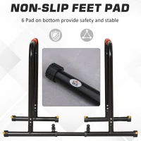 Multifunctional Dip Stand Station for Home Gym Equipment with Safety Connector(m-4)