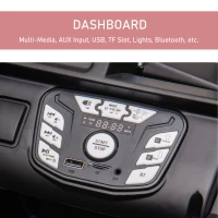 Aosom Outdoor 2-Seated Childrens Truck w/ Parental Remote Control & Two Motors Red(m-8)