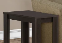 Monarch 22" Transitional Style Rectangular Wood Grain-Look 2-Tier Side Accent End Table - Cappuccino Brown Finish(m-3)