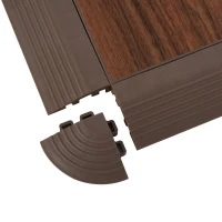 Soozier Portable Dance Floor Tiles, Tap Ballet Trade Show Flooring, PVC, 9 Piece Mats, 5' x 5'(m-7)