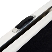 PawHut 72" Bi-Fold Pet Ramp Portable Dog Cat Steps Pet Travel Gear Vehicle Car Truck Compact Storage Black/Silver(m-9)