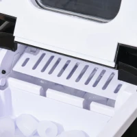 HOMCOM Portable Countertop Ice Maker Machine, 9 Cubes in 8 Minutes, Ice Machine for Freezer 27lbs/24H, Automatic Cleaning with Scoop and Basket for Kitchen Home Office Bar(m-9)