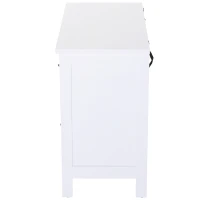 HOMCOM Storage Cabinet Floor Cabinet Drawer with Knob MDF(m-8)