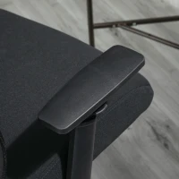 Vinsetto Ergonomic Mesh Office Chair with Lumbar Back Support, Swivel Rocking Computer Chair with Adjustable Height and Armrests for Home Office, Black(m-17)