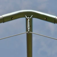 Outsunny 10' x 20' Heavy Duty Outdoor Carport Awning/Canopy with Weather-Fighting Material & Anchor Kit, White(m-11)