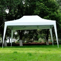Outsunny 10'x15' Pop Up Party Tent Folding Wedding Gazebo Canopy with Removable Sidewalls White(m-2)