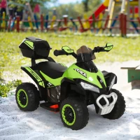 Aosom Kids ATV Motorcycle Quad Car Battery Powered Electric Ride On for 18-36 Months(m-1)