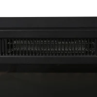HOMCOM Electric Fireplace Insert for Wood Cabinets with Realistic Flame Effect and Automatic Shut-Off, Black(m-15)