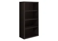 Monarch 48" Contemporary High Bookcase with Adjustable Shelves - Cappuccino(m-1)