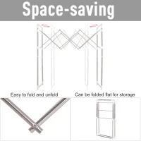 HOMCOM Multi-Purpose Garment Hanging Rack Foldable Laundry Drying Rack(m-5)