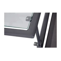 Outsunny Garden Patio 2 Person Bench Aluminum Mesh Fabric Seat w/Table Armrest(m-7)