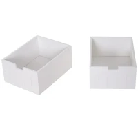 HOMCOM Compact Rustic Padded Wooden Shoe Rack Bench Organizer With Drawers - Country White(m-14)