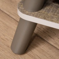 PawHut Cat Tree with Jute Scratching Post and Hanging Balls 44.5" H, Brown & White(m-12)