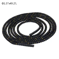 HOMCOM Poly Dacron Battle Rope Fitness Undulation Rope Φ1.5" Exercise Cross Strength Training Workout(m-3)