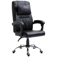Vinsetto Executive Head Massage Office Chair 360° Swivel Adjustable Height Black(m-2)