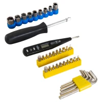 DURHAND 92 Pieces Mechanics Tool Set Home Garage Vehicle Test Repair Maintenance(m-7)