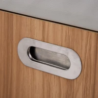 HOMCOM Shoe Rack Bench, Storage Organizer with Padded Cushion, Shelves, Hidden Compartments for Shoes, Boots, High Heel, Brown(m-16)