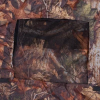 Outsunny Pop Up Ground Hunting Tent Outdoor Shooting Birdwatching Blind Hide Tent w/ Carry Bag 1-2 Person Portable Camouflage(m-6)