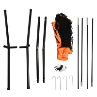 Soozier Baseball Net Softball Practice Hiting Pitching with Stand Frame For Kids & Adult(m-8)