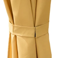 Outsunny Φ11.5'x9.2' 2 Tier Sun Shelter Canopy Gazebo Tent w/ Curtain Orange(m-9)