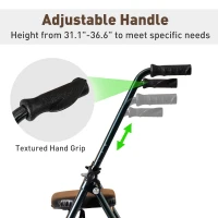 HOMCOM Folding Adjustable Walker Rollator Healthcare Wheeled Mobility Walking Aid with Seat Aluminum Lightweight(m-4)