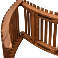 Outsunny Outdoor Chaise Lounge, Acacia Wood Folding Sun Lounger Chair with Cushion Pad for Patio, Garden, Lawn, Backyard, Cream White(m-15)