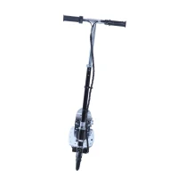 Qaba Adjustable Folding Electric E Scooter Battery Powered Motorized Bike Black(m-5)