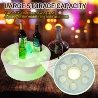 Outsunny Colorful Flash Light Up Atmosphere Party Decor Light Tableware for Party Bar(m-6)