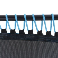 Soozier 4.5ft Exercise Trampoline, Portable & Foldable Fitness Trampoline Rebounder with 3-Level Adjustable T-Bar, Great for Adults Kids Working Out, Blue(m-12)