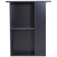 HOMCOM Computer Desk PC Workstation Table with Storage Shelves Drawer and Keyboard Tray, Black(m-11)