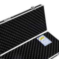 HOMCOM 43.7” Hard Gun Guard Case Rifle Storage Travel Carry Pistol Handgun Shotgun Lockable Black(m-8)