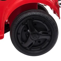 Aosom 6V Kids Motorcycle Dirt Bike Electric Battery-Powered Ride-On Toy Off-road Street Bike with Music & Horn Buttons, Stable 3-Wheel Design, & Rear Storage Space, Red(m-14)