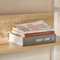 HOMCOM Drafting Table, Adjustable Drawing Desk, Multifunctional Writing Desk with 15-Level Tiltable Tabletop and Storage Shelf for Home Office, Natural(m-14)