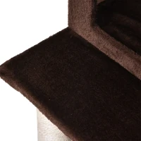 PawHut 51”H Cat Tree Scratching Multi-level Tower Kitten Condo Play House Brown(m-15)