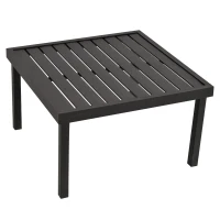 Outsunny 6-Piece Patio L-Shaped Sofa Conversation Set with Coffee Table, Water-Fighting Materials, & Comfort, Grey(m-10)