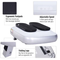 Soozier Seated Electric Leg Exerciser for Seniors Physiotherapy Equipment Machine while Sitting with Remote Control, Upgraded Machine for Blood Circulation(m-5)