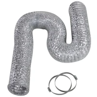 DURHAND 4 Inch Inline Fan Carbon Filter Duct Combo 2 Clamps Hydroponics Grow Room Tent Ventilation Kit(m-11)