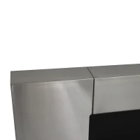 HOMCOM Ventless Bio Ethanol Fireplace Recessed Wall Mounted Heater(m-10)