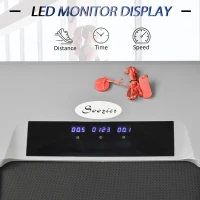 Soozier 1.5HP Electric Power Motorized Treadmill Fitness Jogging Walking Running Machine with LED Screen- Black(m-6)